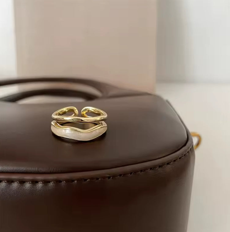 Layered Sahara Gold Ring