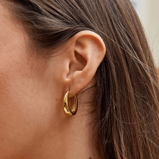 Valentina Gold Hoop Earrings