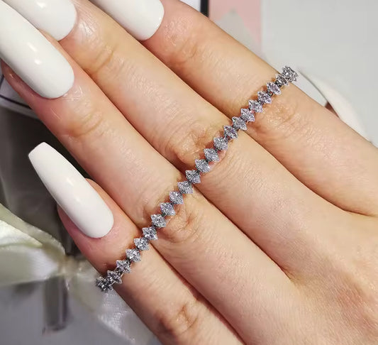 Diamond Shape Tennis Bracelet