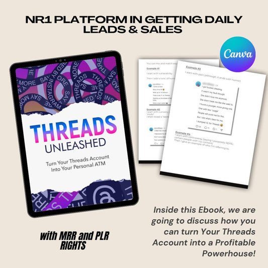 Threads Unleashed 2024 by Adam Dukes Ebook MRR How To Grow Followers and Make Money On Threads Gain daily leads and sales, Number 1 platform