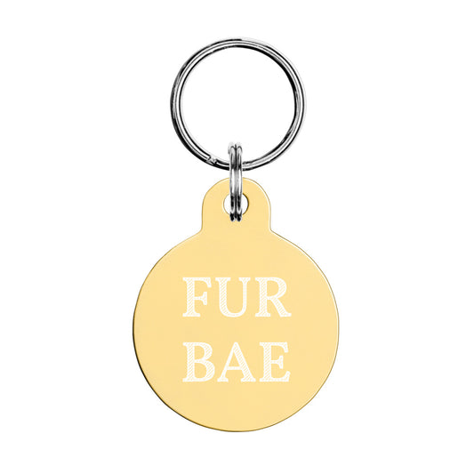 Fur Bae Engraved pet ID tag