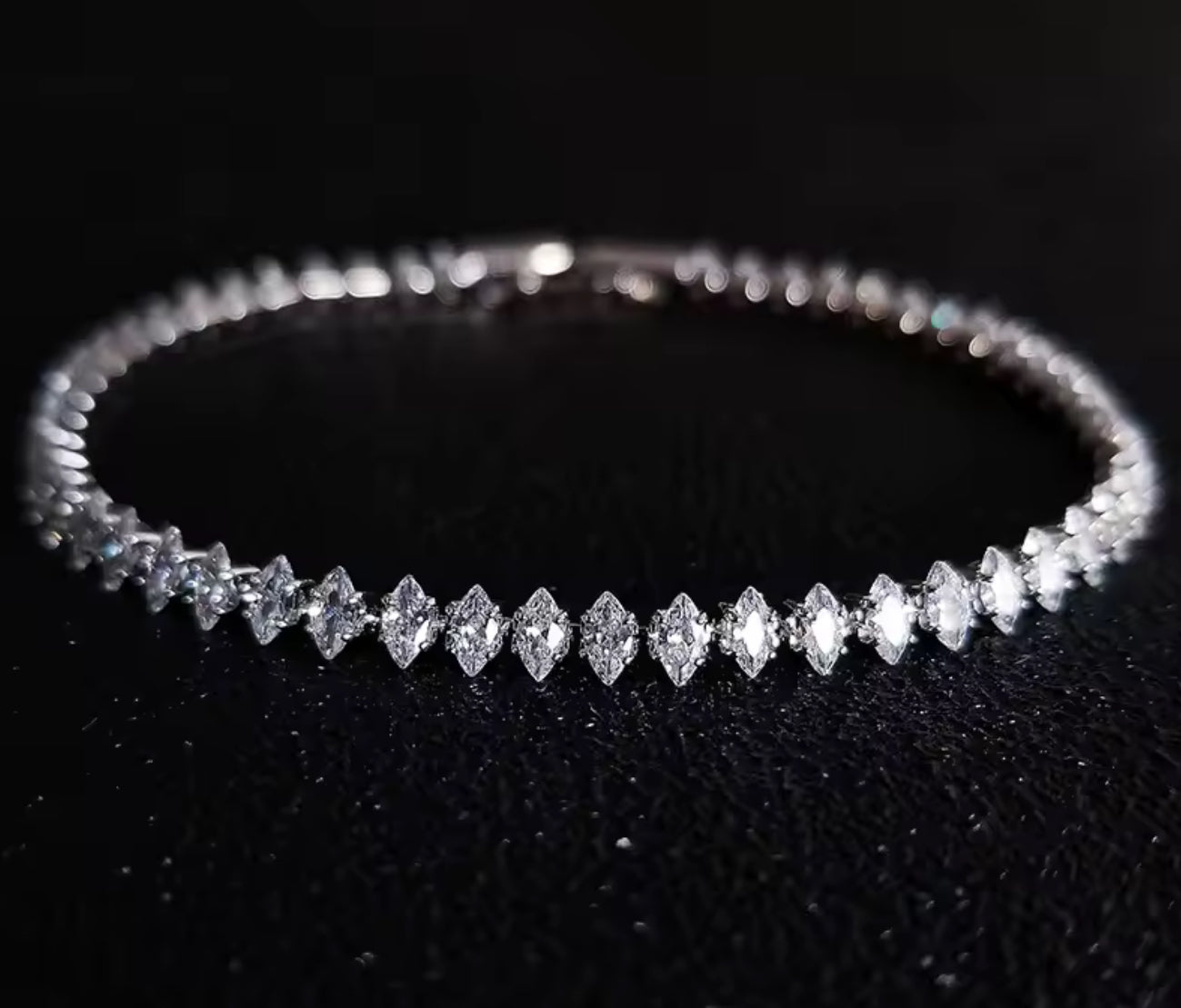 Diamond Shape Tennis Bracelet
