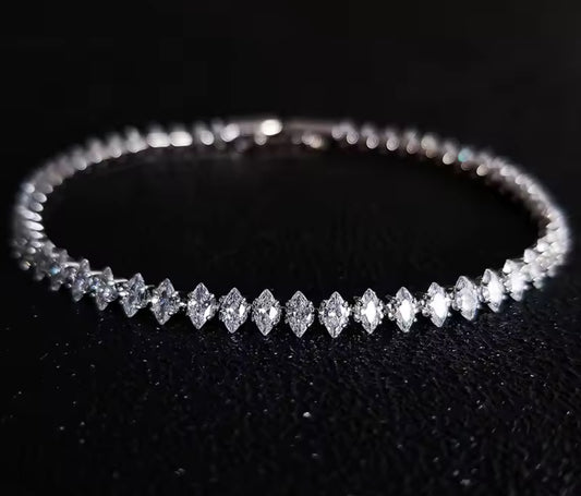 Diamond Shape Tennis Bracelet