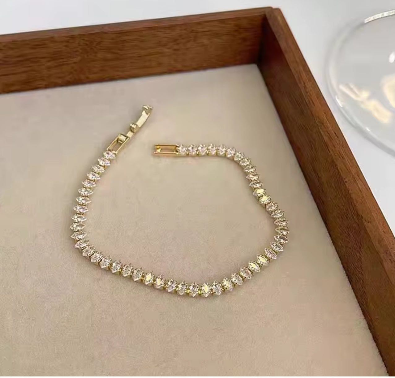 Diamond Shape Tennis Bracelet