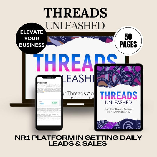 Threads Unleashed 2024 by Adam Dukes Ebook MRR How To Grow Followers and Make Money On Threads Gain daily leads and sales, Number 1 platform