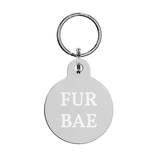 Fur Bae Engraved pet ID tag