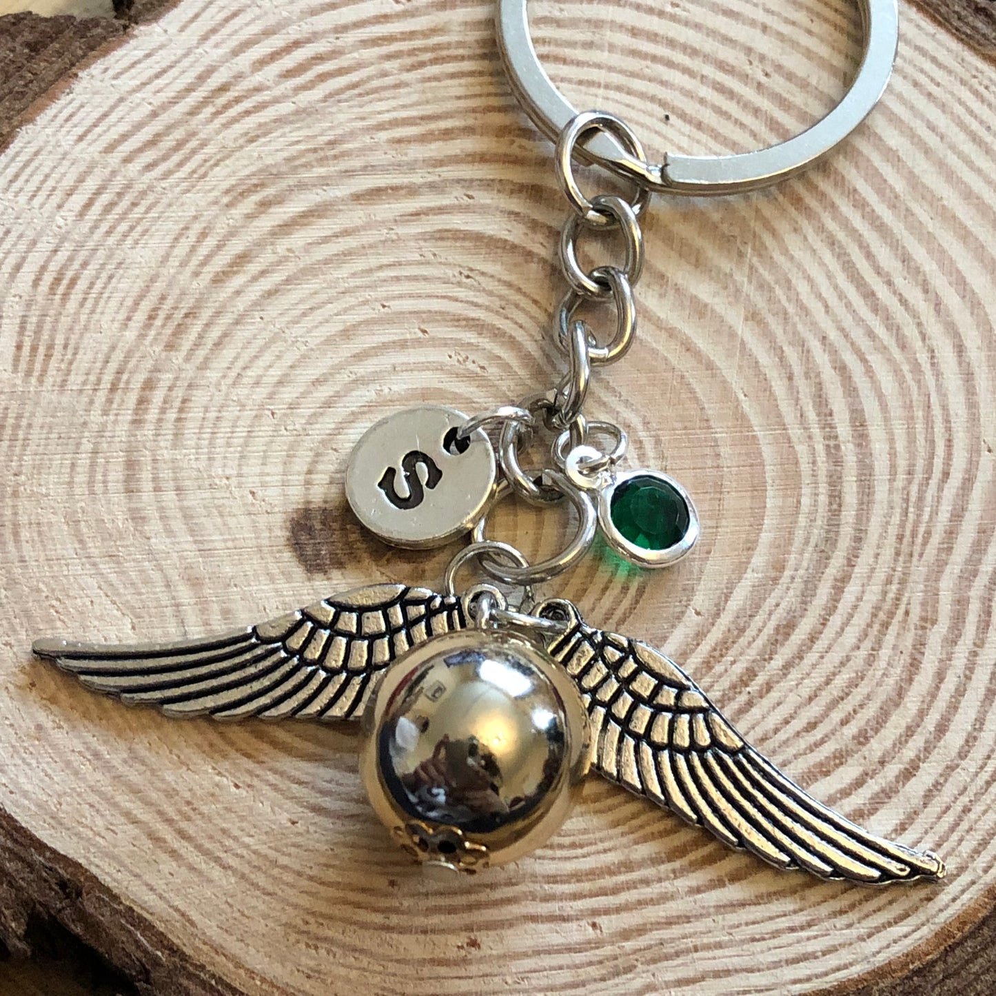 HANDMADE Harry Potter Style Wizard House Keyring
